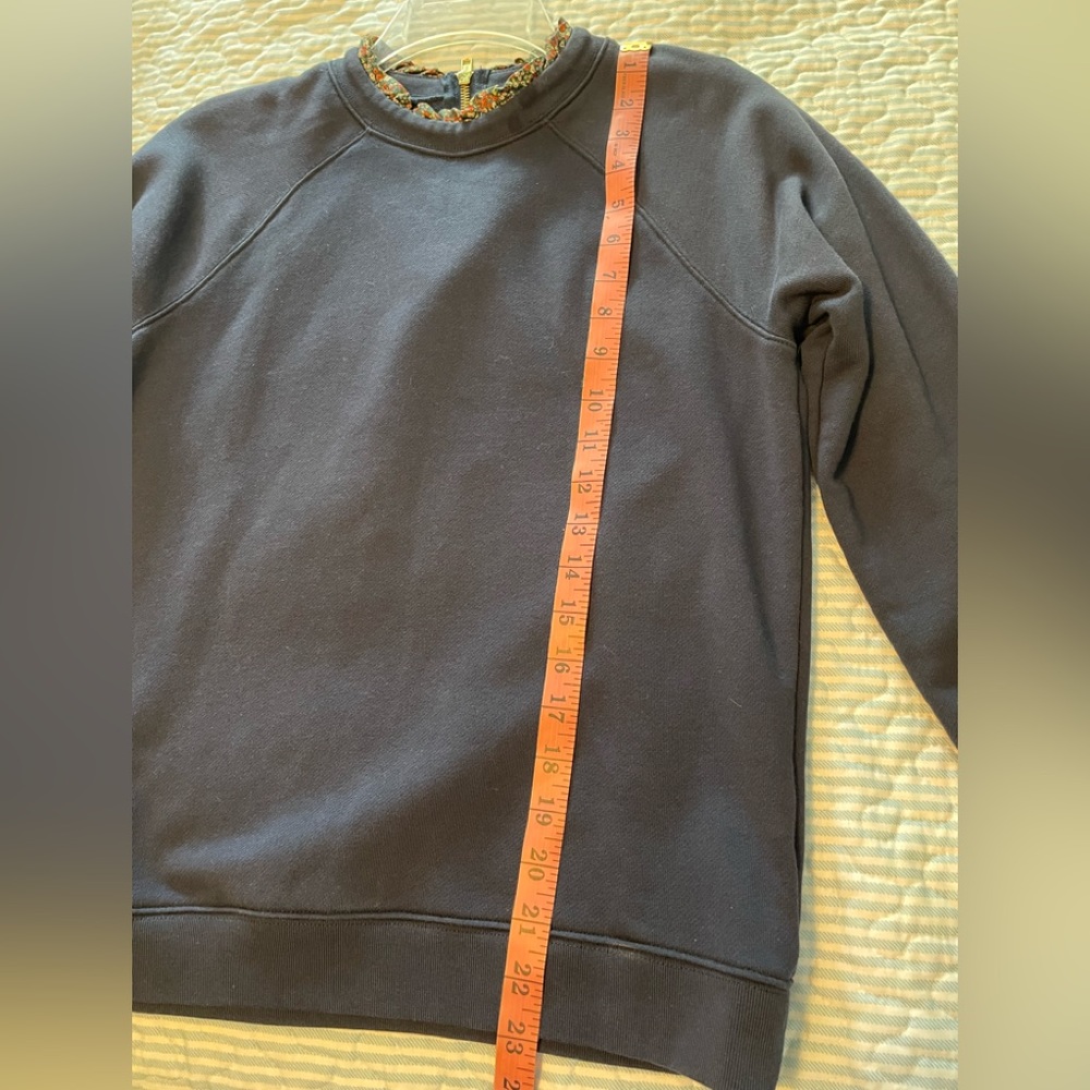 J. Crew Ruffle-Neck Sweatshirt Size Small - Picture 10 of 10